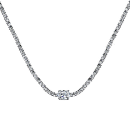 [Vivid Aurora]1.0 Carat Shining Oval Cut Necklace