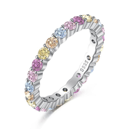 [Vivid Aurora]Elegant Vivid Round Cut Daily Ring