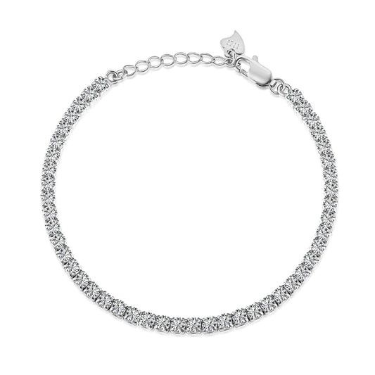 [Vivid Aurora]Sparkling Round Cut Daily Bracelet