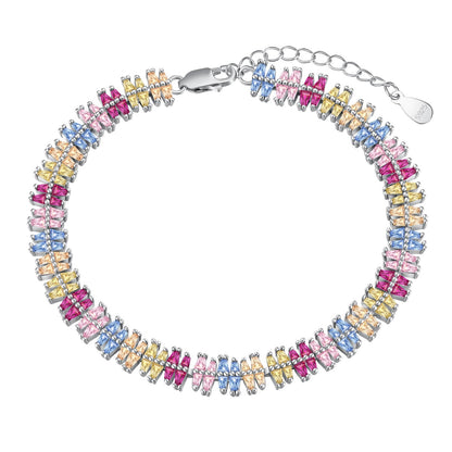 [Vivid Aurora]Sparkling Exquisite Multi Cut Party Bracelet