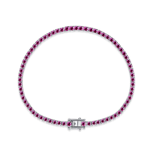 [Vivid Aurora]Dazzling Colorful Round Cut Daily Bracelet