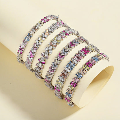 [Vivid Aurora]Dainty Exquisite Flower Shape Daily Bracelet