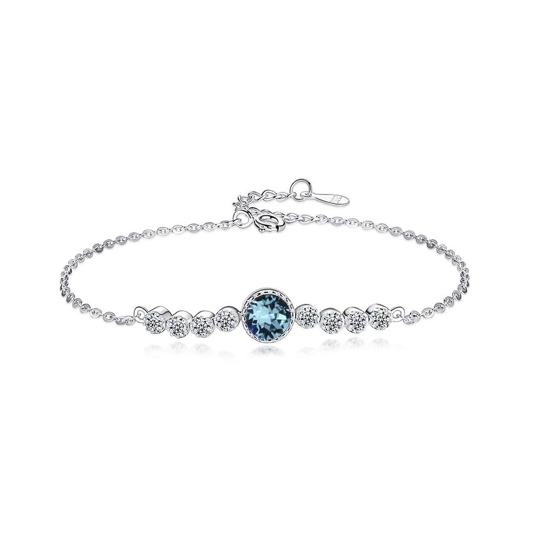 [Vivid Aurora]Luxurious Heart Of The Ocean Bracelet