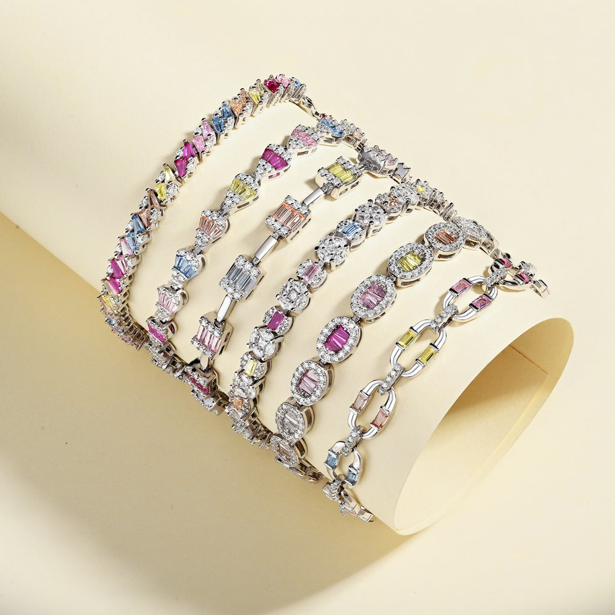 [Vivid Aurora]Exquisite Ornate Emerald Cut Daily Bracelet