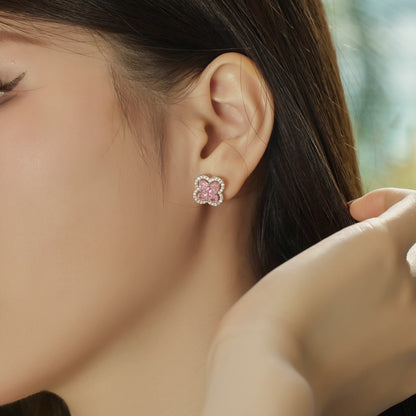 [Vivid Aurora]Lucky Four-Leaf Clover Exquisite Earrings