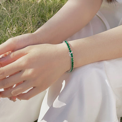 [Vivid Aurora]Radiant Colorful Round Cut Party Bracelet