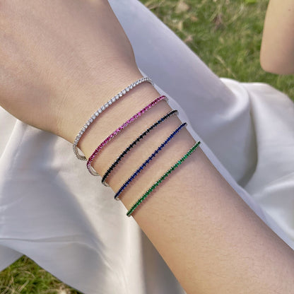 [Vivid Aurora]Radiant Colorful Round Cut Party Bracelet