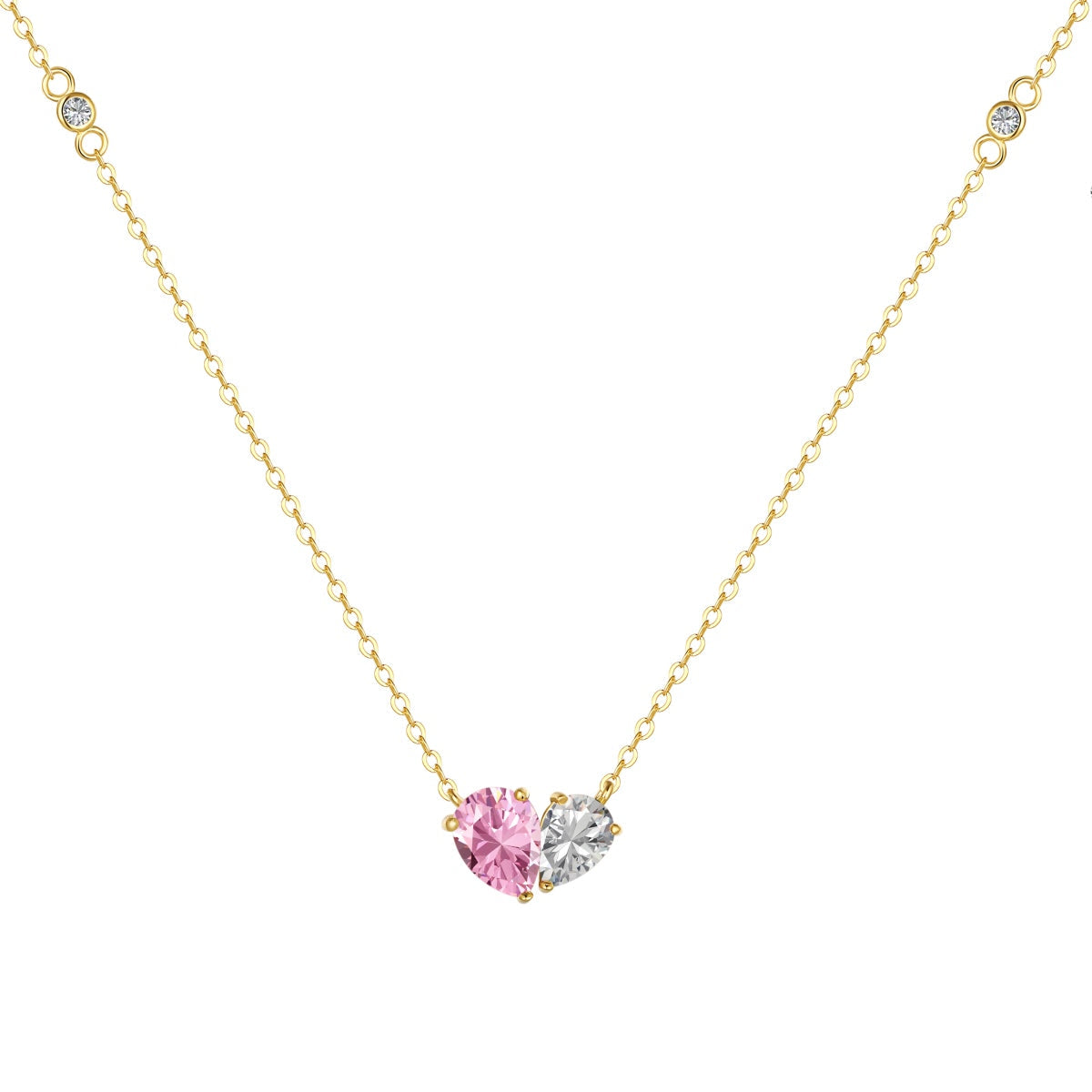 [Vivid Aurora]Unique Heart Shape Necklace