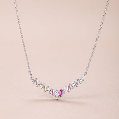 [Vivid Aurora]Dazzling Rainbow Necklace