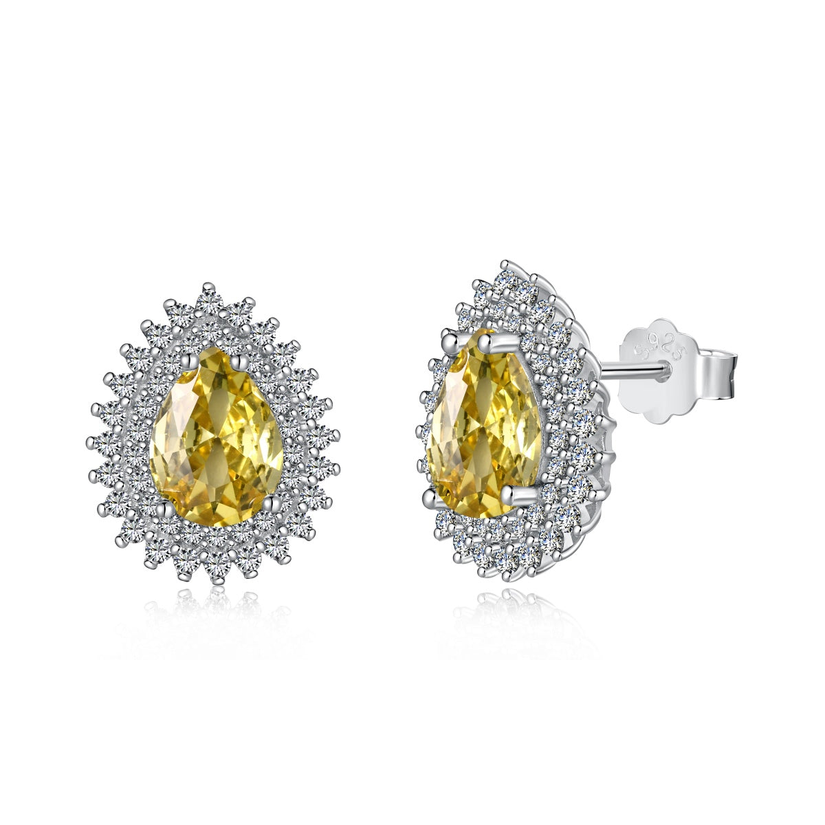 [Vivid Aurora]Delicate Gorgeous Pear Cut Daily Earrings