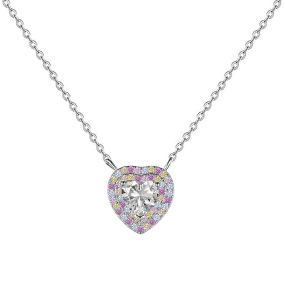 [Vivid Aurora]Exquisite Heart Shape Necklace