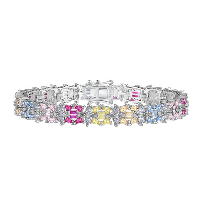 [Vivid Aurora]Delicate Colorful Multi Cut Party Bracelet